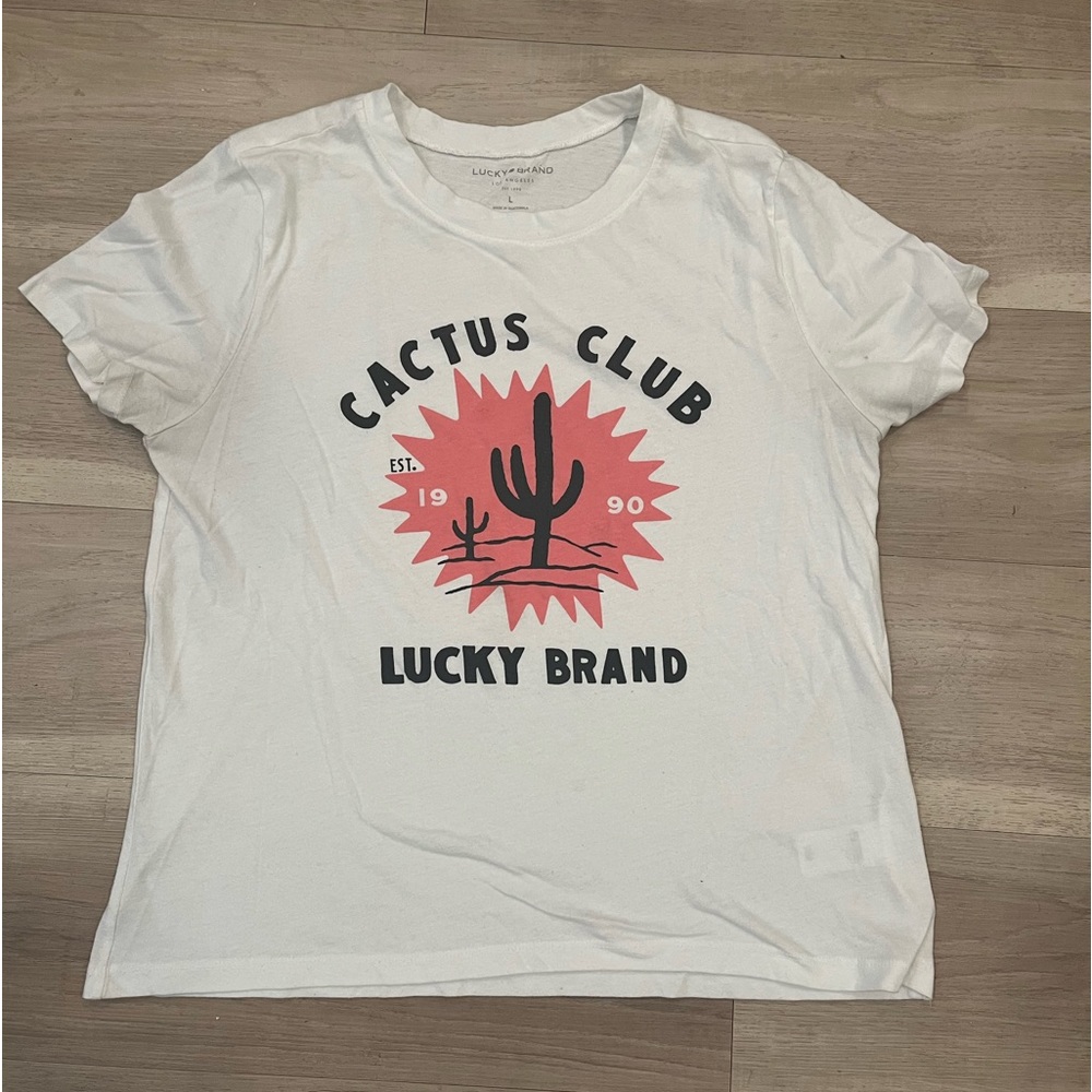 Cactus Club Lucky Brand T-Shirt Size Large